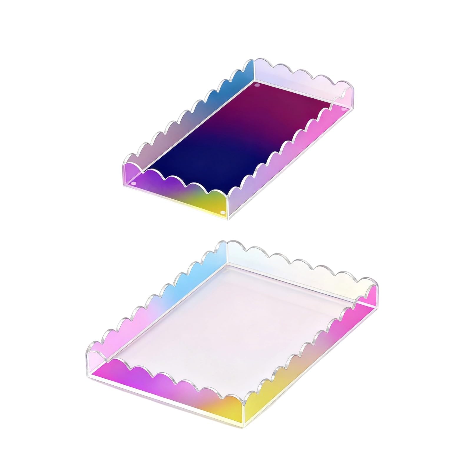 PANGBOER Stylish Multipurpose Organizers Tray for Bathroom Countertops Kitchen and Home Decoration Acrylic Perfumes Tray