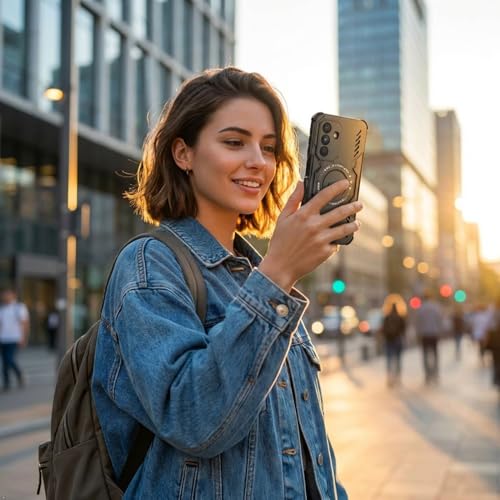 Image of ShieldTech Back Cover Case for Samsung Galaxy A17 5G | 360 Protection Mobile Phone Case | Mag-Safe | Camera Protection | Samsung Galaxy A17 Back Cover | Samsung Galaxy A 17 5+G - Black TPU + PC