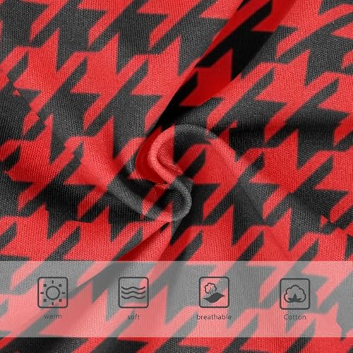 Toddler Underwear Floral 2t Cotton Girl Panties Cute Animal Briefs Underpants Houndstooth Red Black Colors3