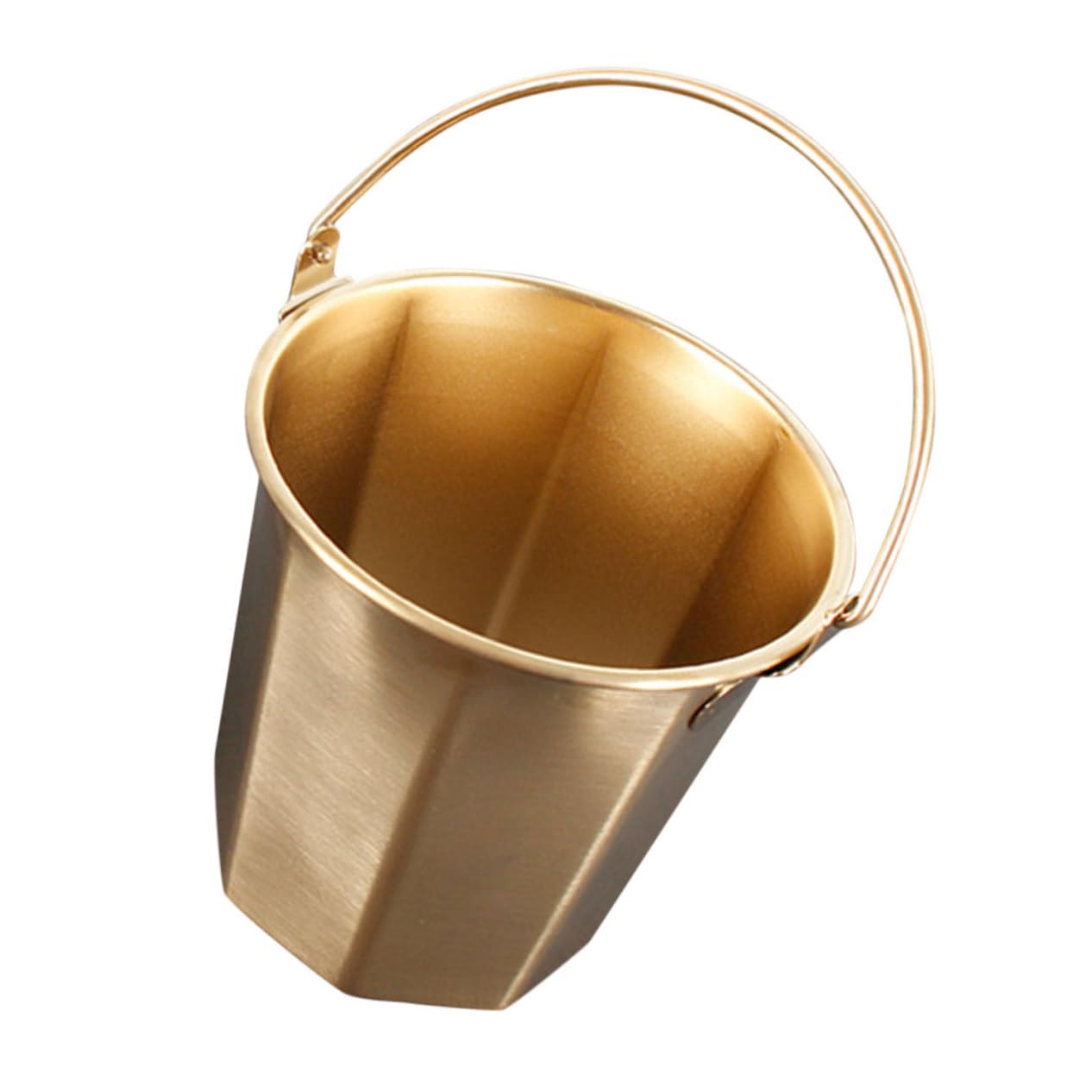 BESPORTBLE 3 Pièces seau de camping seau d'alimentation seau à plâtre récipient à huile seau à huile seaux d'eau Seau en acier inoxydable Seau à poignée godet capacité récipient à lait