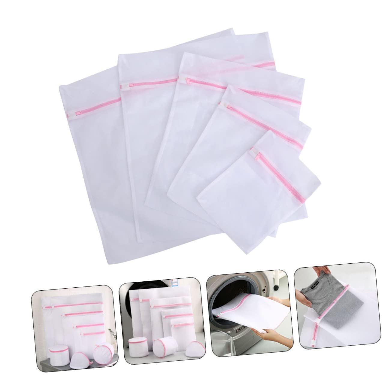 Bolsas de Malla Lavar Ropa Interior Juego de 5
