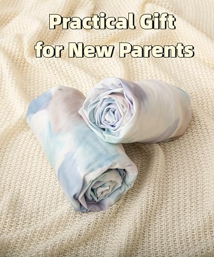 Image of SDY Jersey Crib Sheets for Baby Boys and Girls,52 inchx28 inchx8, 2 Pack,Neutral Standard Oval /Retangle Fitted Crib Sheets for Toddler,Super Soft Breathable