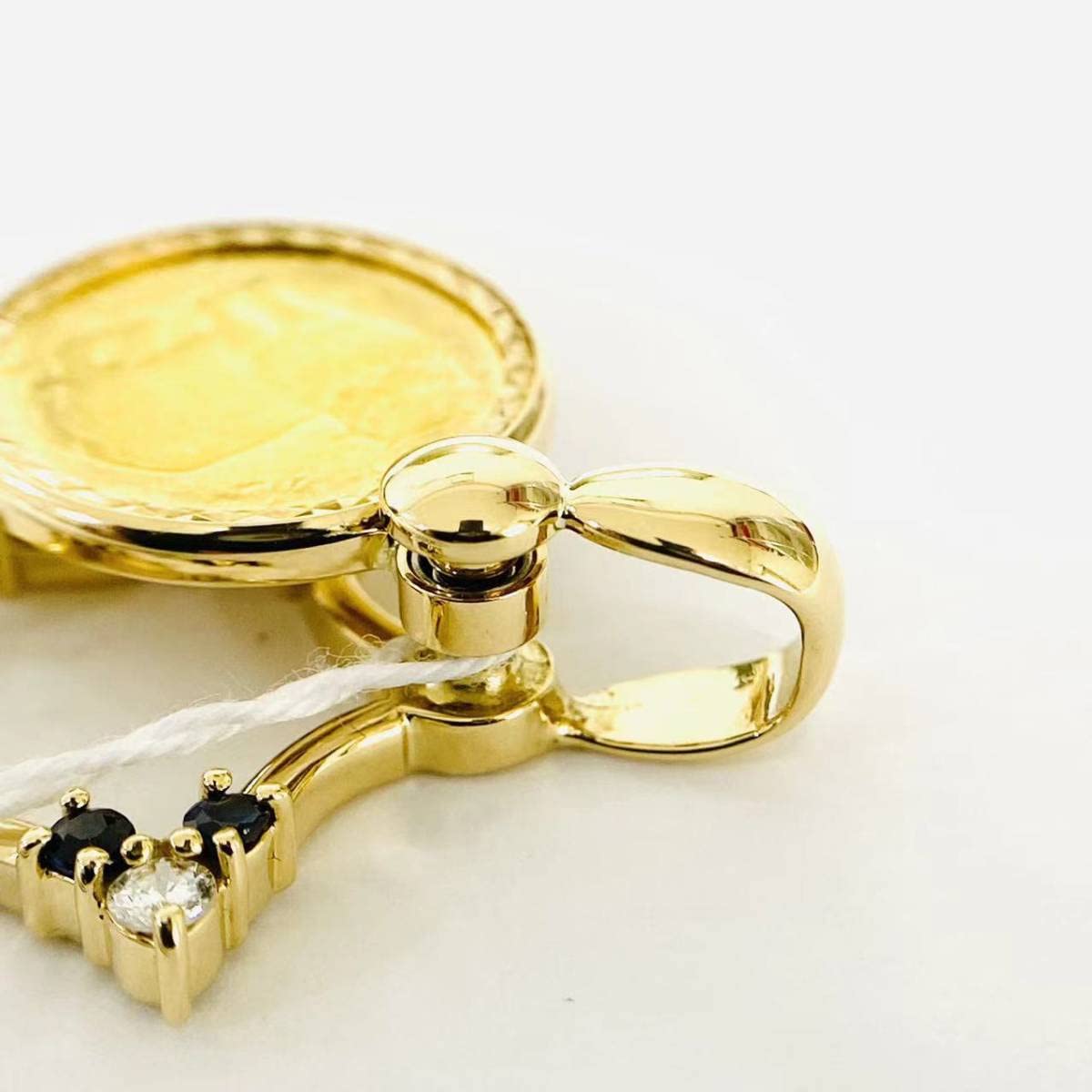 1989年エリザベス女王 1ペニートップ K18 5M チェーン 1989年エリザベス女王 1ペニーコイントップ K18 5M チェーン