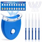 Kit Sbiancante Denti Professionale, sbiancamento denti professionale,5 Gel Sbiancante per Ridurre Macchie da Caffè, Tè e Fumo,Ideale per Ridurre le Macchie Superficiali dei Denti(Blu)