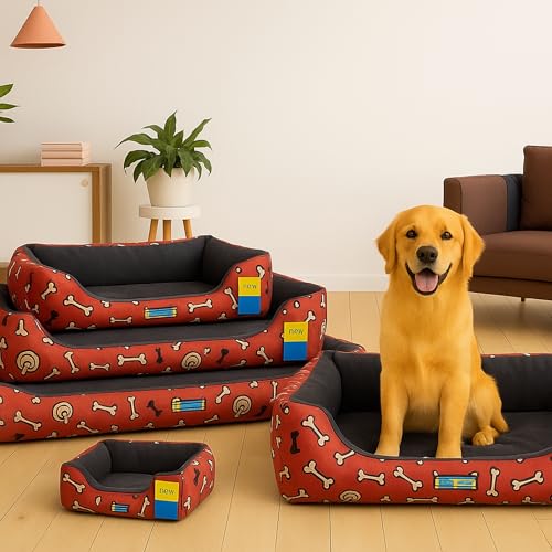 Image of Premium Orthopedic Dog Bed - Medium Size, Washable Cover & Anti-Skid Base - Plush Pet Sofa for Dogs & Cats