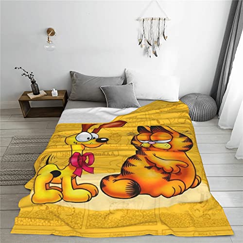Cartoon Cat Flannel Throw Blanket Luxury Warm Blanket For Sofa Bed Room Decor Car Bed Camping (G2, 40"X50") #TOP5