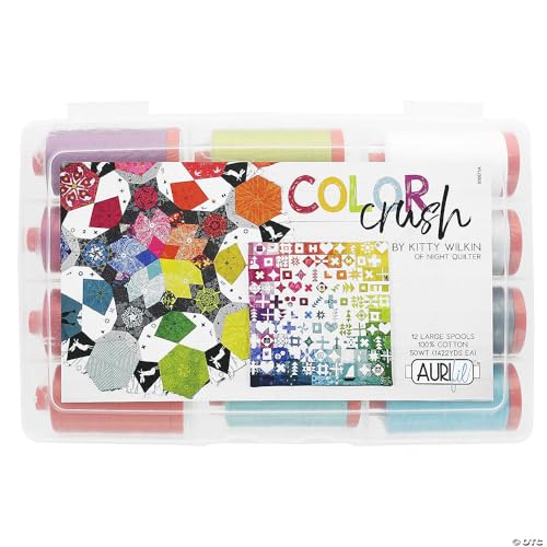 Aurifil USA Color Crush Collection 12 Bobinas Grandes Multicolor miniatura 2
