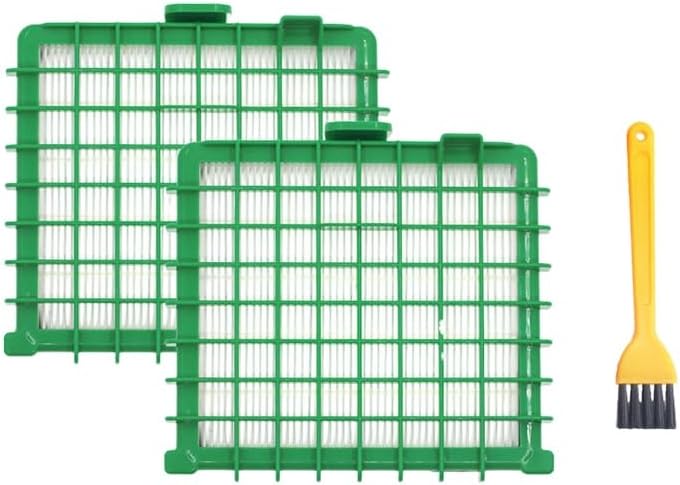 Filtro HEPA de repuesto compatible con Rowenta RO5762 RO5921 Accesorios de aspiradora, verde y blanco (2 piezas)