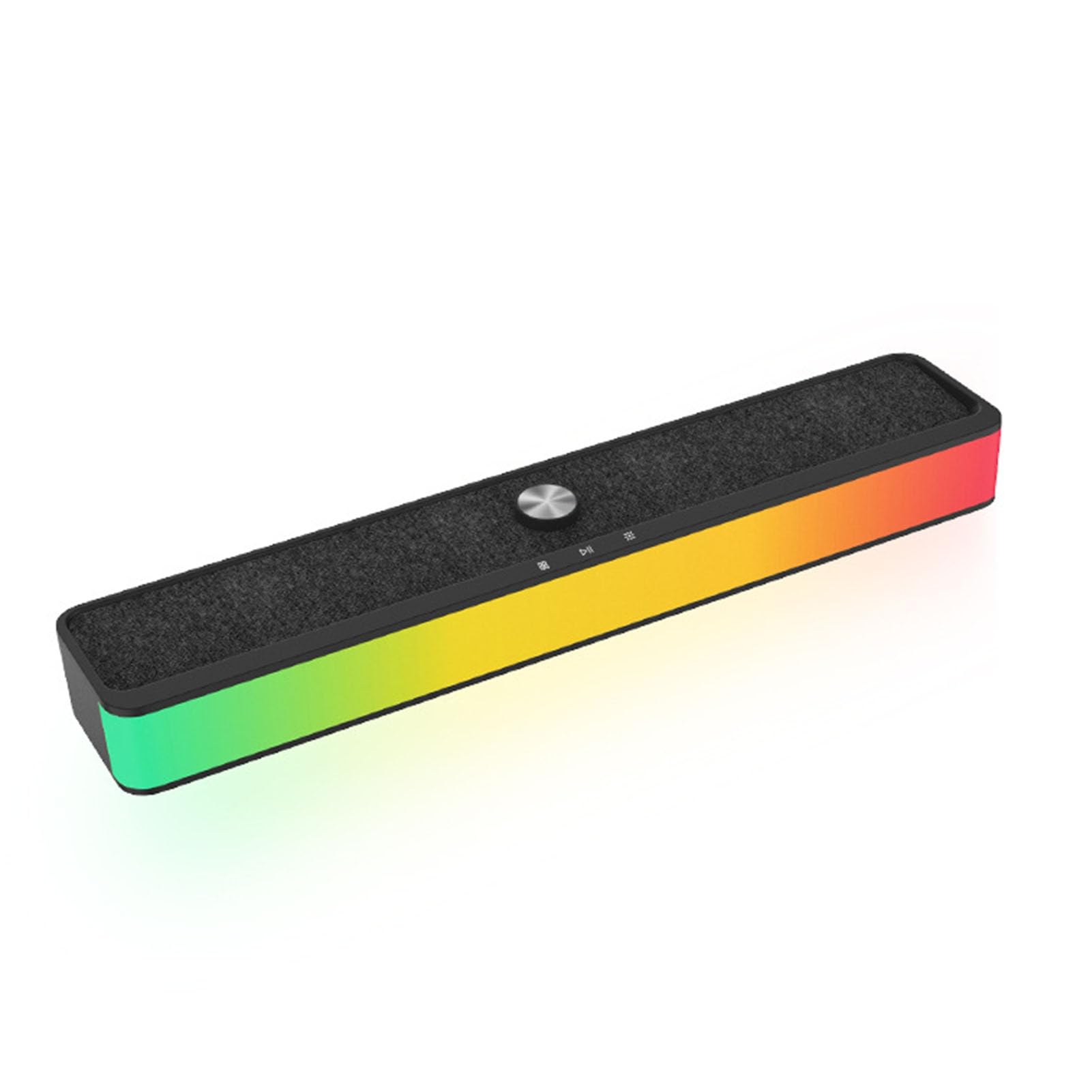 SIXRUN Bluetooth 6.0 Altavoz para Computadora, Soundbar RGB para PC de 16in
