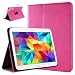 Produktbild doupi Deluxe Schutzhülle für Samsung Galaxy Tab A (9,7 Zoll), Smart Case Sleep/Wake Funktion 360 Grad drehbar Schutz Hülle Ständer Cover Tasche, pink