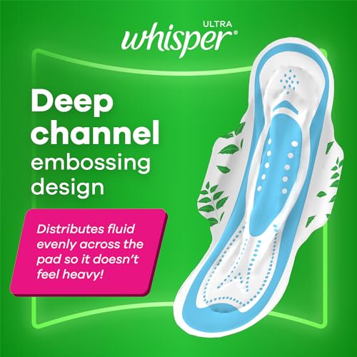 Whisper Ultra Hygiene+Comfort Sanitary Pads, 44 XL Pads, XL for Heavy Flow, Ultimate Protection & Comfort, Locks Odour & wetness, Cotton like soft top layer, Disposable Wrapper - Image 5