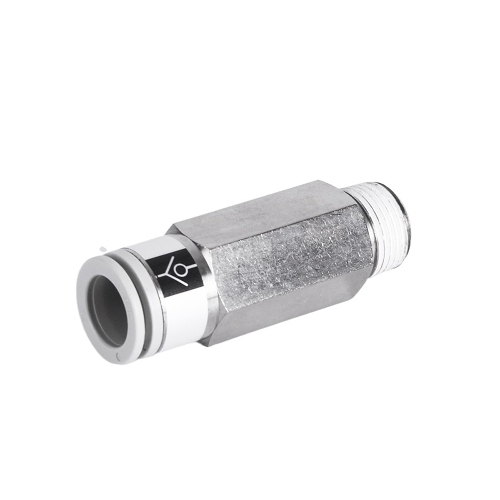 Raccord pneumatique AKH10B-03S avec clapet anti-retour unidirectionnel fiable