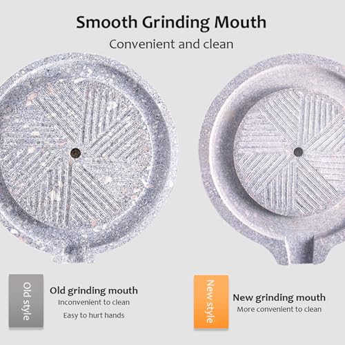 Moedor de moedor de pedra, moedor de cereais secos úmidos, moedor de pedra artesanal doméstico para