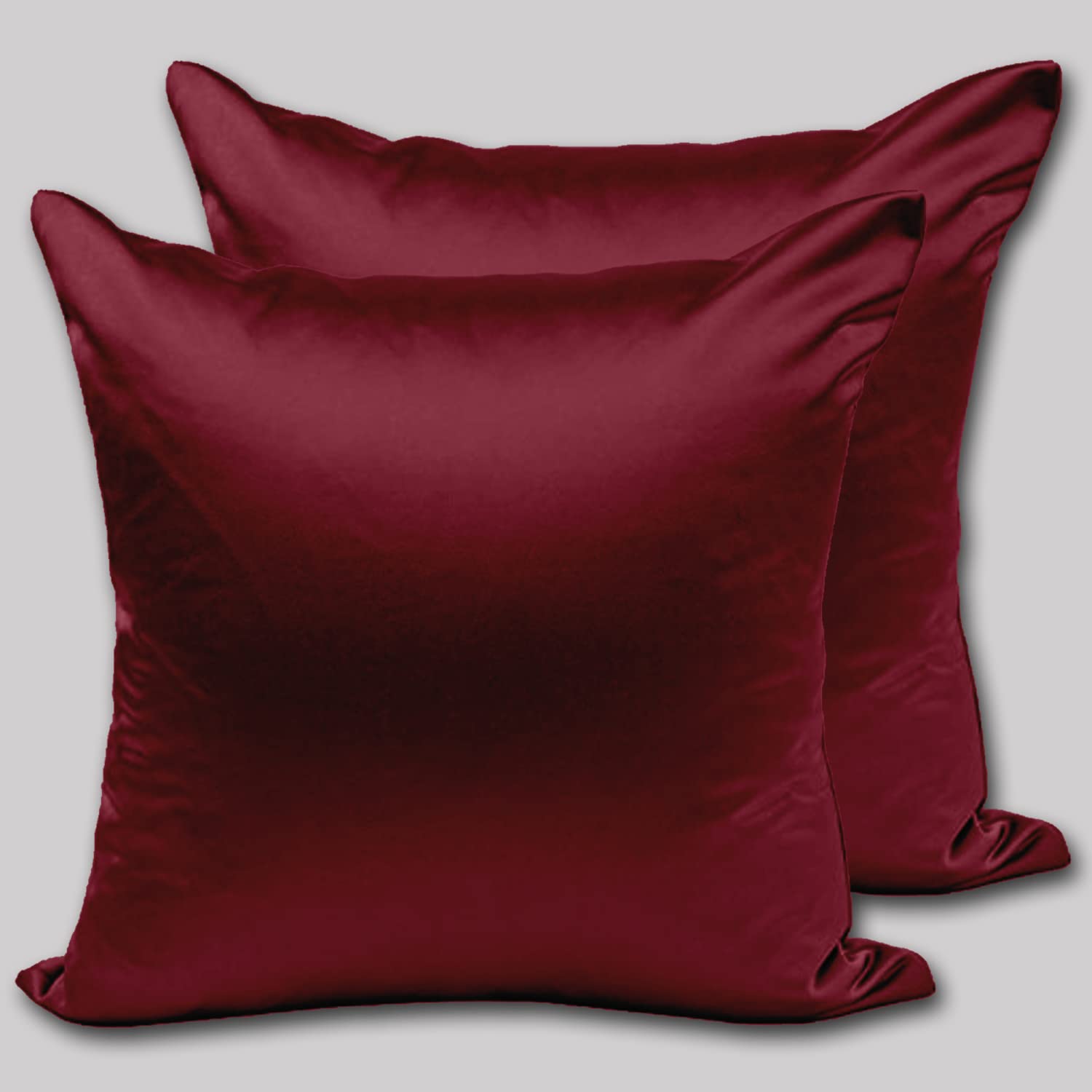 Avirons Mulberry Silk Cushion Cover Pure Silk Pillow Cases Good for Hair and Skin Anti Aging Anti Hair Fall Anti Acne Hypoallergenic | Satin Silk Cushion Cover-Pack of 2 (Size 16 * 16Inch Wine Color) (B0C6STSK58) Amazon Price History, Amazon Price Tracker