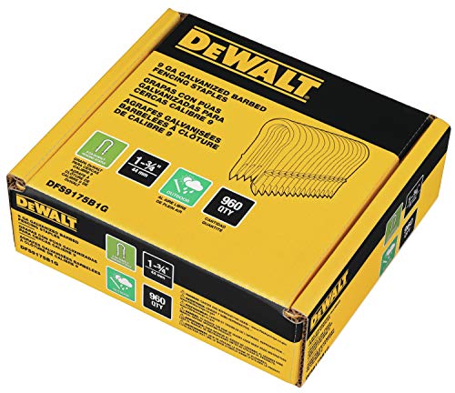 DEWALT DFS9175B1G 1.75" 9 GA Galvanized Barbed Fencing Staples - Thumbnail 2