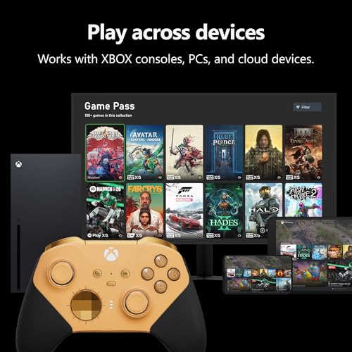 Image of Xbox Wireless Gaming Controller | Elite Series 2 Core | Soft Melon | Console, PC, and Cloud Devices | Adjustable Thumbsticks | Trigger Locks