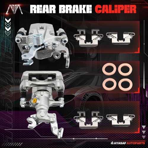 Image of 18B5002 18B5003 Rear Disc Brake Caliper Assembly Set with Hardware