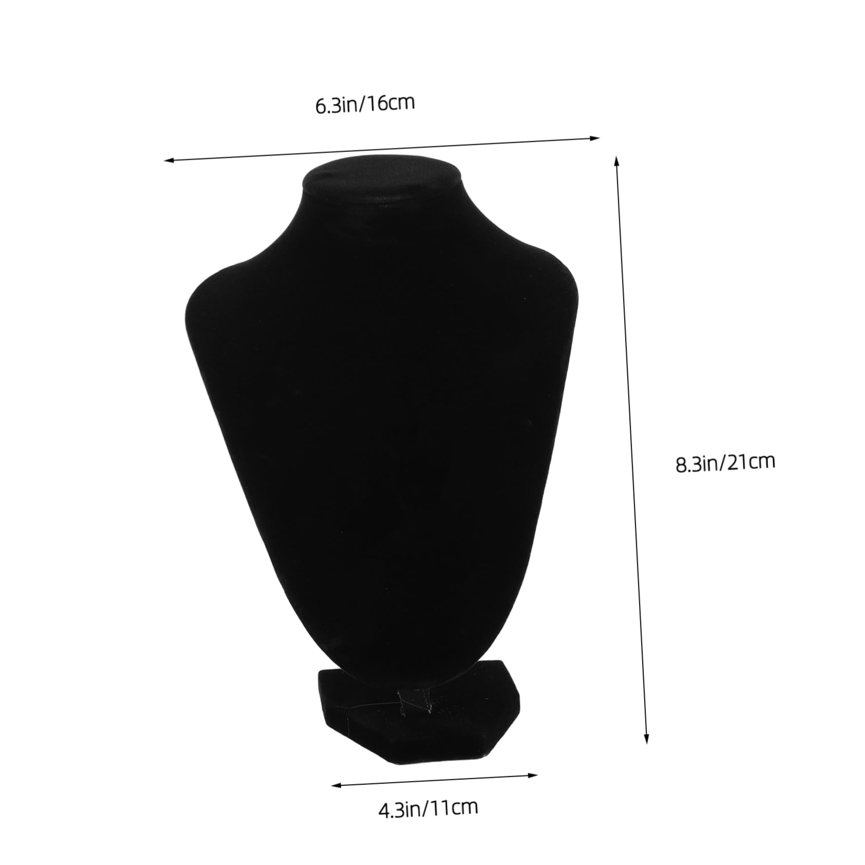 Housoutil Necklace Display Stand Jewelry Necklace Hanger Stand Necklace Display Hooks Necklace Bust Display Necklace Display Board Bracelet Display Stand Necklace Holder Stand Black Plastic
