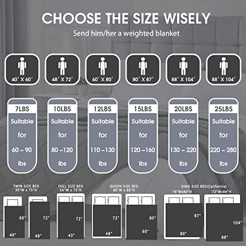 Image of Teal Weighted Blanket for Adults 12lbs, 60 inchx80 inch, Queen Size Cooling Heavy Throw Blanket for 110-130lbs, Microfiber Soft Thick Big Blankets Weighted Comforter Breathable Gifts for Sleeping