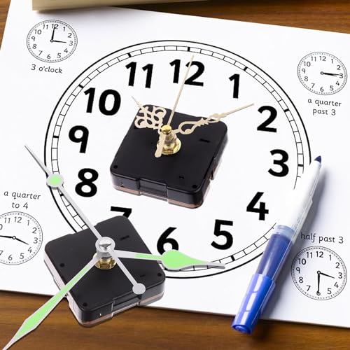 Haiabei 30Sets Quartz Clock Movement Silent Quartz Clock Mechanism Kit Hands And Motor Mechanism Quartz Clock Motor Wall Clock Movement Kit For Repair Replacement Diy Wall Clock Garden Clocks Cross thumb #4