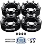 Supreme Suspensions - 1.5' Wheel Spacers Kit for Ford F-250 / F-350 Super Duty & Excursion 2WD 4WD - BP: 8x170mm / CB: 125mm / Studs: M14x1.5 [4pc Black Pack] - 4 Tire Valve Caps Included