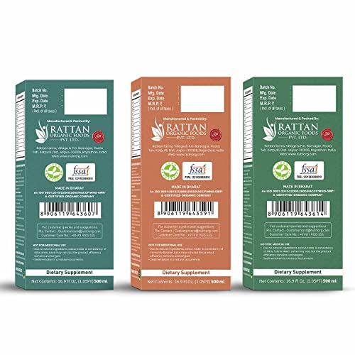 Image of nutriorg Immunity Booster Kit Pack (Giloy Amla Juice 500ml, Giloy Neem&Tulsi Juice 500ml & Immunity Booster Juice 500ml) Pack of 3