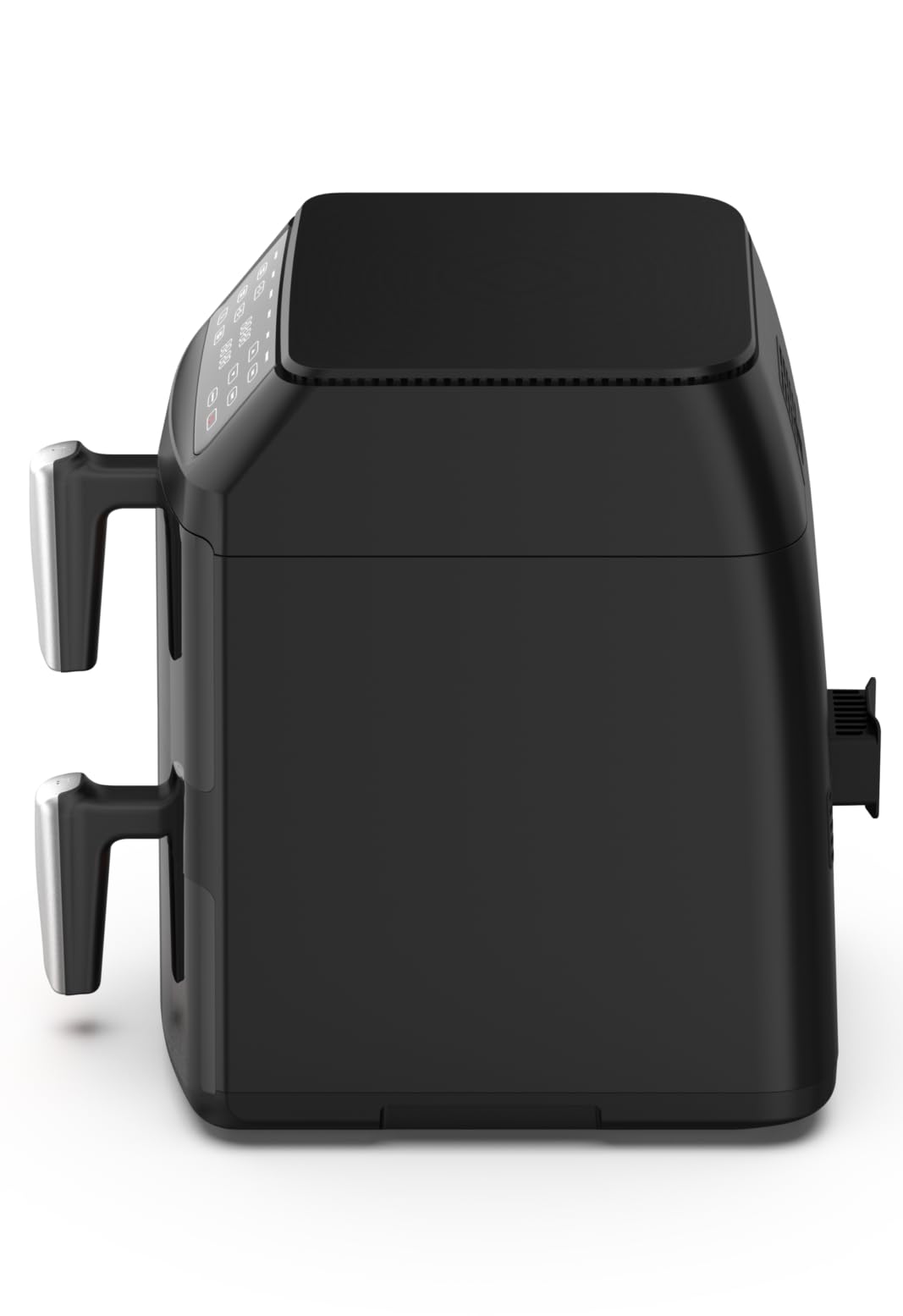 Friteuse à air chaud double XXL 11 L avec 2 chambres verticales, Smart Finish & Sync, éclairage intérieur, hublot en verre, 6 programmes automatiques, fonction grill, écran tactile.