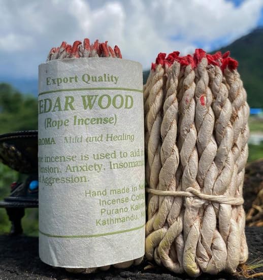 40pcs/Set Enchanting Himalayan Rope Fragrance Set - Invigorating Aromatherapy For Heart & Space Purification, Handmade With Sage, Sabba, Patchouli, And Cedar And More Incense,Cedar