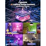 Lepro B1 AI Smart Light Bulbs - WiFi & Bluetooth RGBWW Color Changing LED Bulb Compatible with Alexa & Google Assistant, AI Generated Lighting LLM, AI Voice Control, Music Sync, 2.4GHz Only, 2 Packs - Image 2
