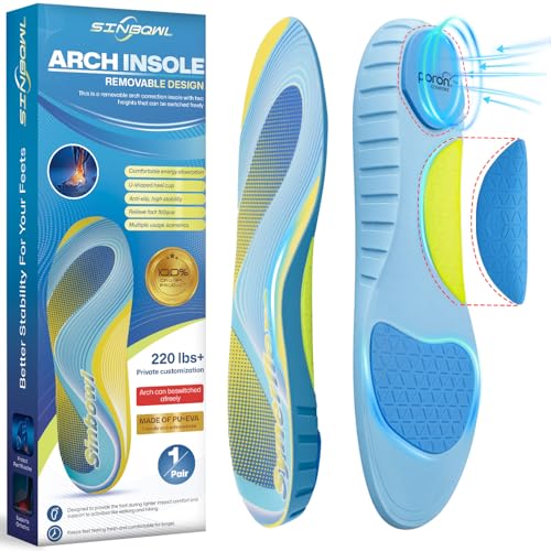 Plantar Fasciitis Insoles for Flat Feet & Achilles Tendonitis