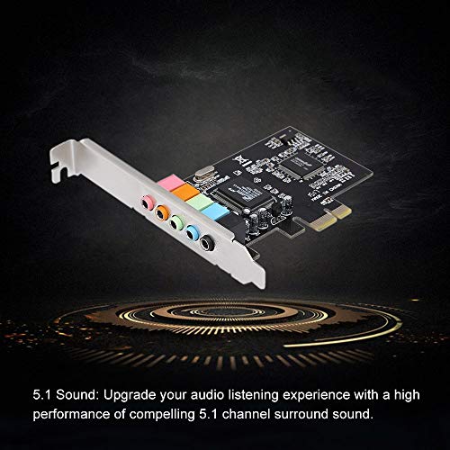 Tobo PCI-E Audio Sound Card Desktop CMI8738 5.1 Multichannel Audio Chip Sound Card with Driver CD PCIe 5.1 Sound Card for Windows 7 / Vista/XP... - Image 7