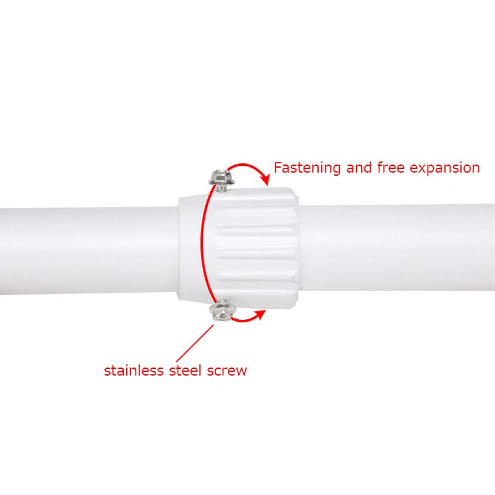 Supporto telescopico da parete per telecamera di sicurezza, regolabile, 1-2 m, in alluminio, per sorveglianza, supporto in metallo bianco per uso interno/esterno, lunghezza 100-200 cm