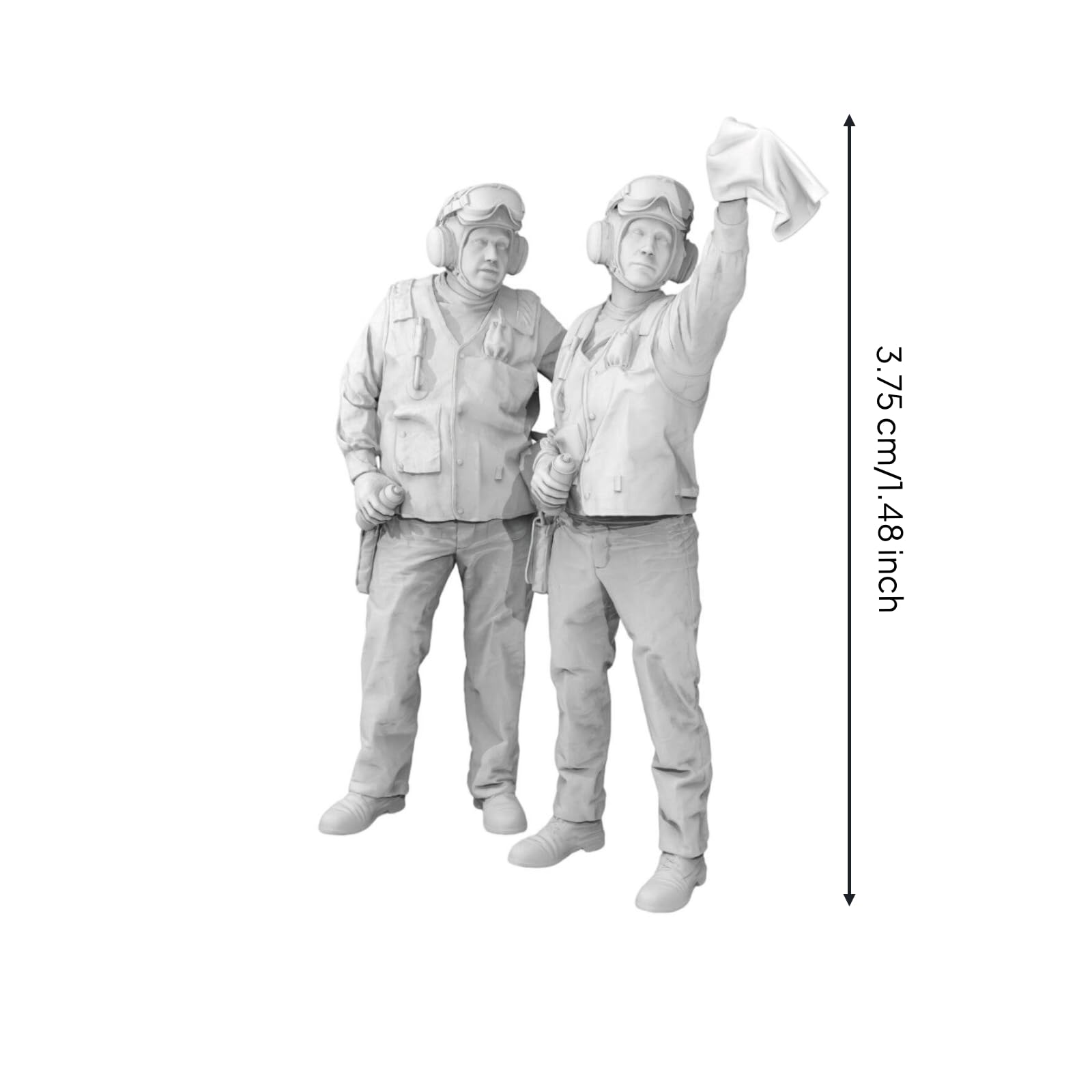 Amagogo Figura Del Personale Navale Set di Miniature Modellino Statuina Soldatino in Resina Non Assemblata Non Dipinta con Pose Dinamiche E Dettagli Storici