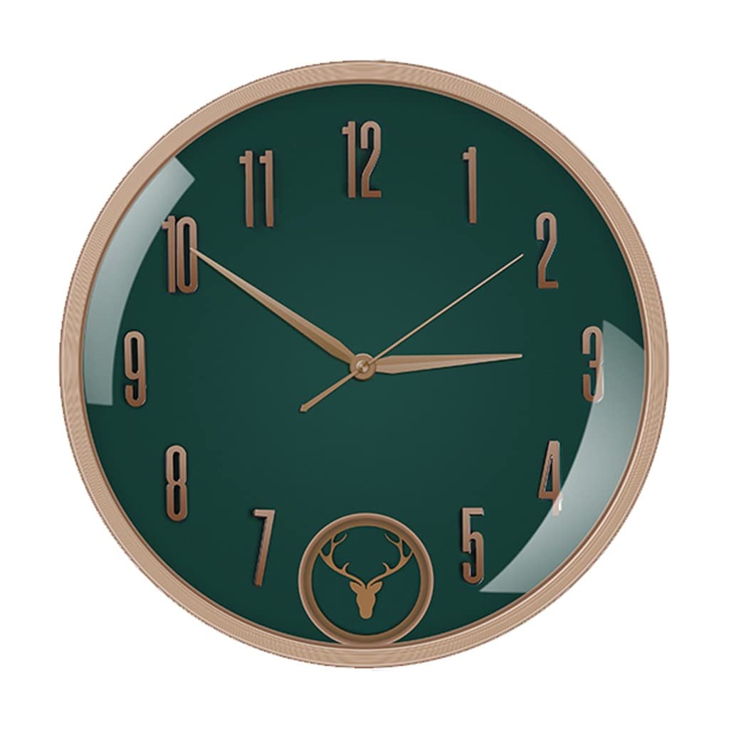 Horloge murale decorative au fini mat et mécanisme muet haut de gamme