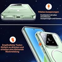 ivoler Klar Magnetisch Hülle für Xiaomi 15, [Kompatibel mit MagSafe] [Nie Vergilbung] [Militärischer Schutz] Stoßfest Kratzfest Transparent Schutzhülle Durchsichtige Handyhülle Case – Ansicht 8