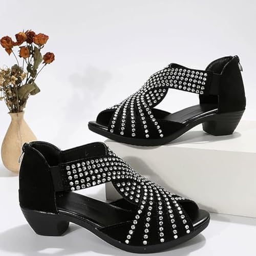 Orthopedic Sandals for Women, Low Heel Cut-Out, Comfortable Orthotic Sandals with Arch Support,Non-slip Shoes2