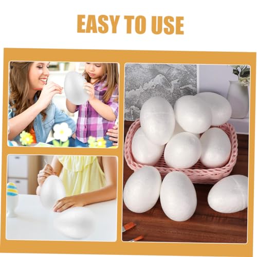 Huevos de espuma para manualidades sin imperfecciones para pintura limpia de pascua diy 6 uds 5