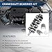 DanVard Crankshaft and Bearings kit Replacement for Hyundai Sonata Tucson 2.4L Engine Santa Fe & Kia Optima Sportage Forte 2.4 2011-2020 23111-2G200 23111-2G230