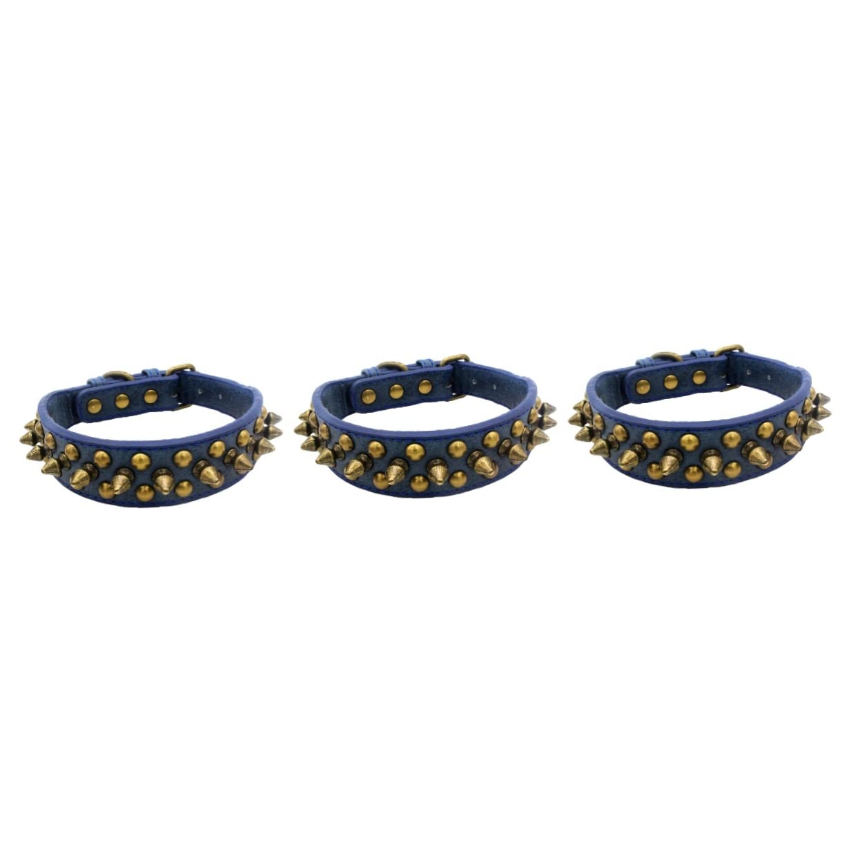 Mipcase Collar para Mascotas De 3 Piezas con Remaches Redondos para Uñas Ideal para Mascotas.