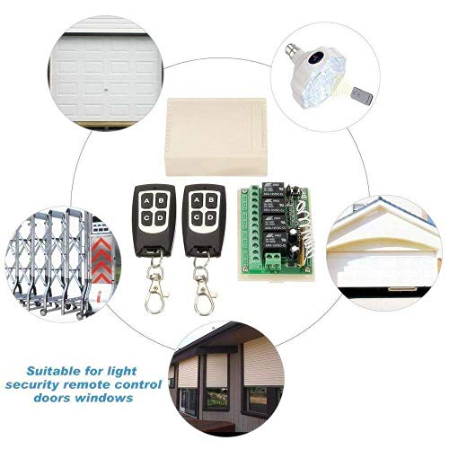 Riloer 12V 4CH Channel 433Mhz Wireless Remote Control RF Switch with box 2 transmitters - Image 2