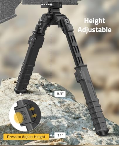 Image of CVLIFE Bipod with Tiltable Head 8-11 Inches Bipod for Outdoors