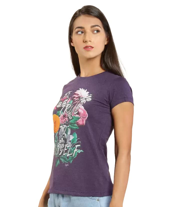 Image of Lyra Women's Cotton Regular Fit T-Shirt