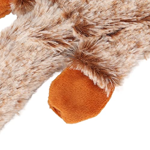 Juguete mordible sonoro para perro de peluche forma animal miniatura 6