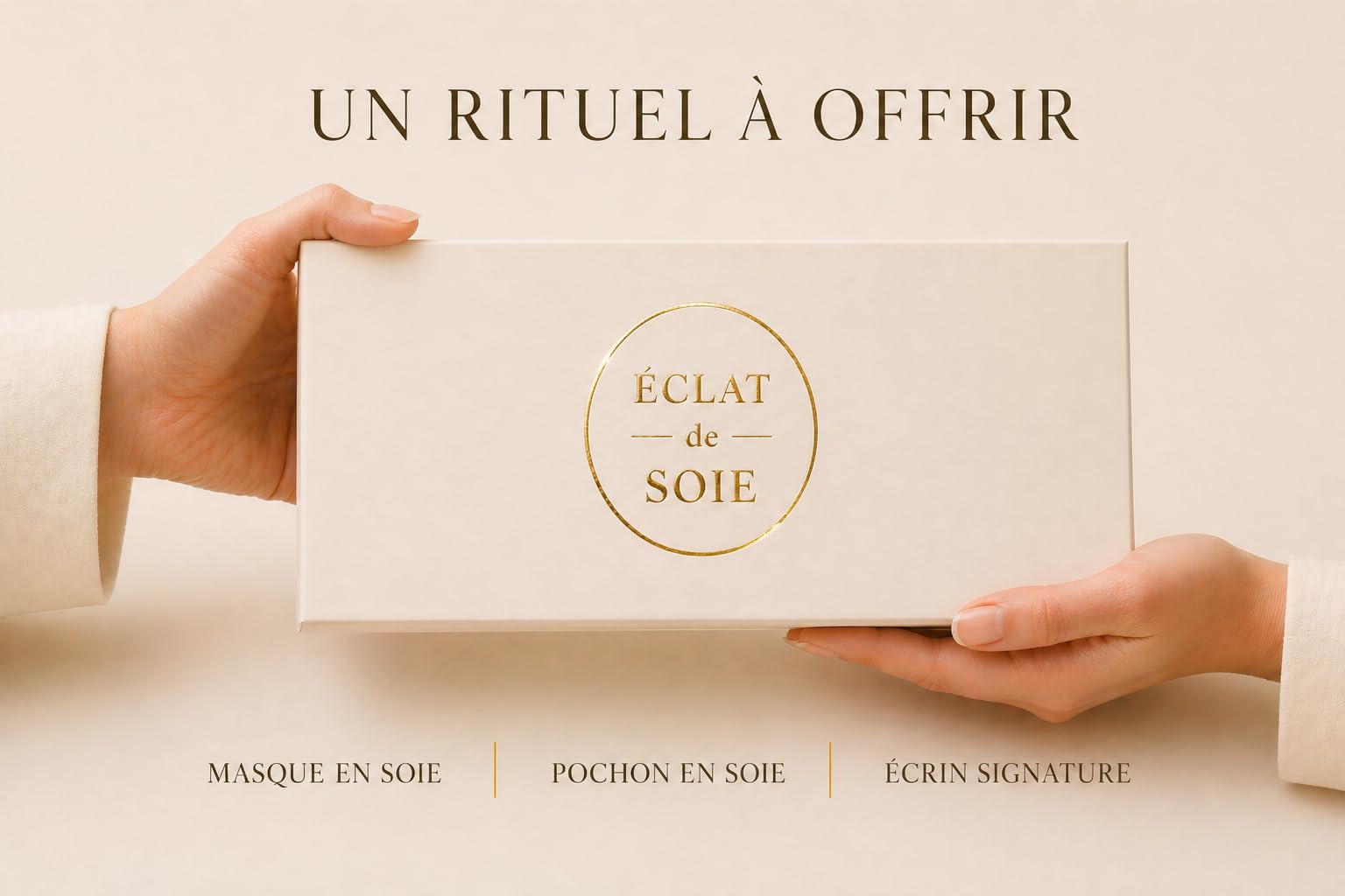 Éclat de Soie – Masque de nuit en soie de mûrier 22 mommes avec pochette en soie – Confort nuit et voyage – Coffret cadeau premium – Bourgogne profond – Certifié OEKO-TEX® STANDARD 100