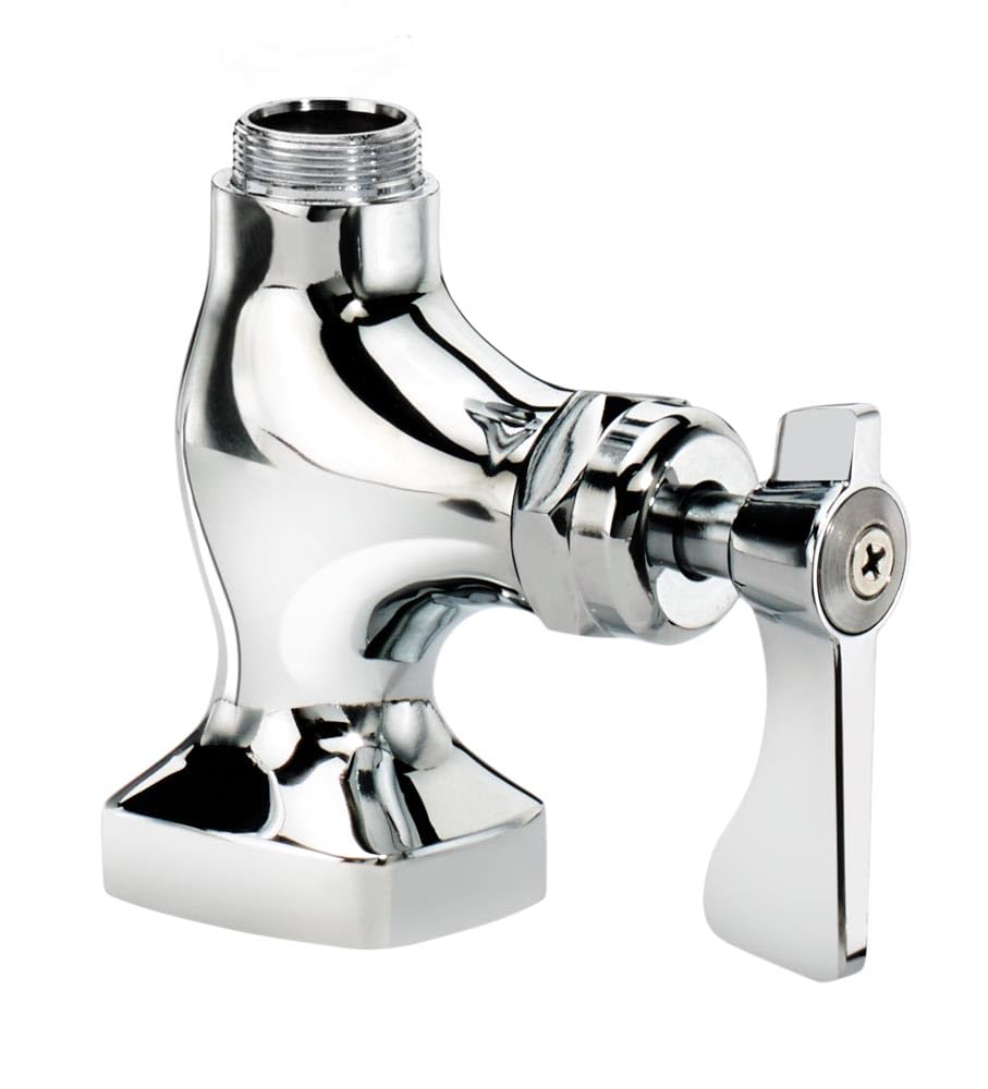 Royal Series Single Wall Mount Pantry Faucet by Krowne – 5"L x 9"W x 3"H, Brass, Model 16-200L
