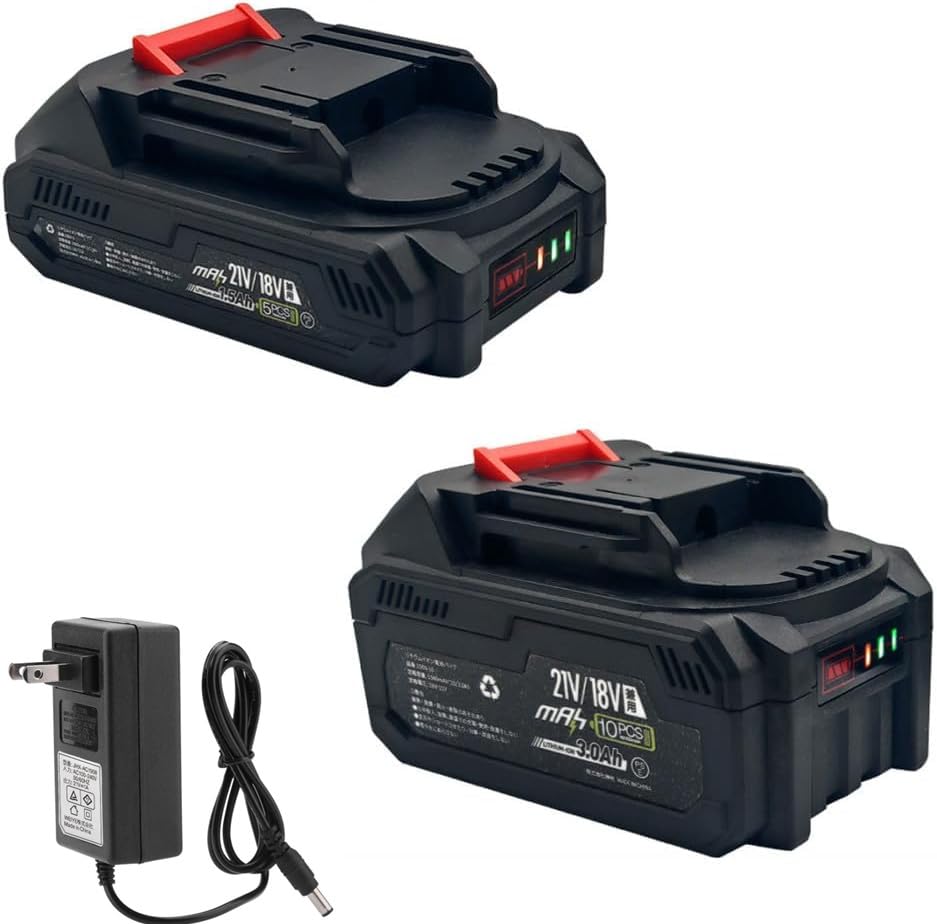 Amazon.co.jp: mAh マキタ 21V/18V 互換 バッテリー 2個セット 3.0Ah 