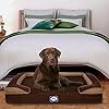 Sealy Dog Bed Embrace | Crushed Memory and Orthopedic Foam Bolstered Dog Bed
