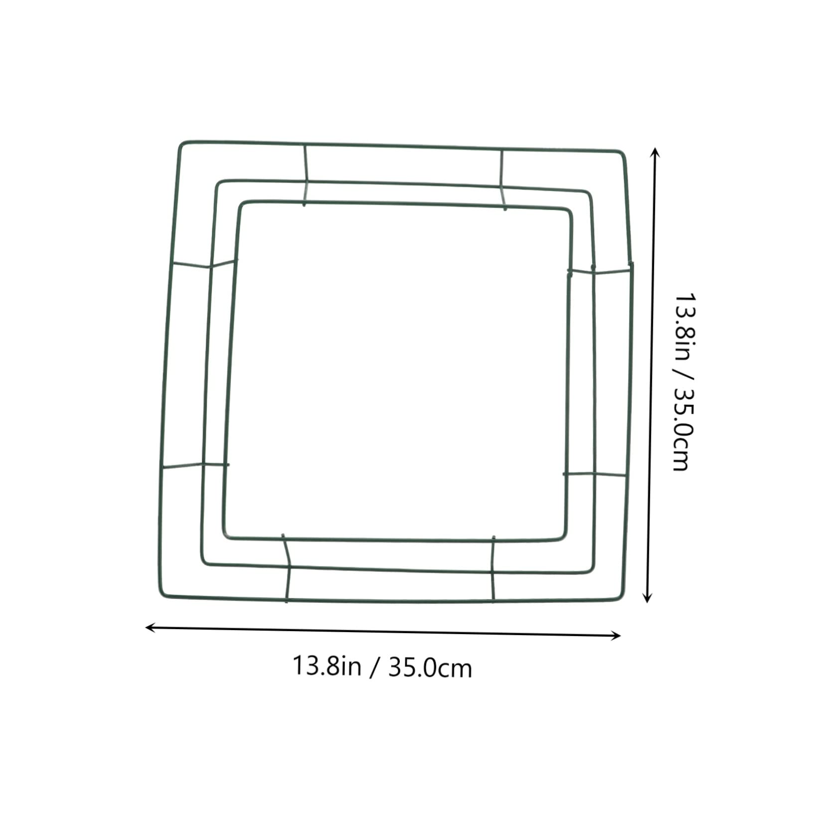 ERINGOGO 2pcs Iron Wreath Ring Wreath Frame DIY Wall Decor Ring for Home Festive Decor for Christmas Wedding Holiday Art