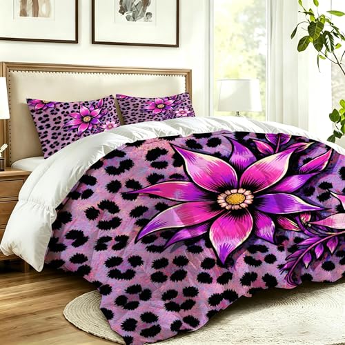Couette Imprimée 3D Douce et Lavable pour Lit Simple Moderne