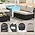 TerraRelax 5 Pieces Patio Furniture Set, Wicker Outdoor Sectional Sofa with Cushion & Coffee Table, Wider Armrest Patio Conversation Sofa for Party, Garden, Sunroom, Beige